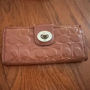 Pink coach wallet